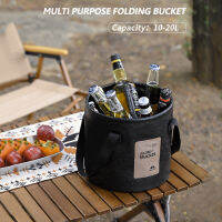 Multifunctional ถังพับได้พับที่เก็บน้ำหม้อความจุขนาดใหญ่ Picnic Storage ถังทนความร้อนได้สำหรับตกปลาเดินป่า