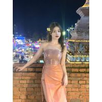 ●  Xishuangbanna dai clothing female strapless dress two-piece backless Thai photo studio national wind dance clothing