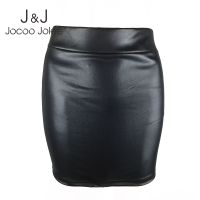 Jocoo Jolee แฟชั่นสำหรับผู้หญิงเอวสูงโอเวอร์ไซส์ Pu กระโปรงหนัง Bodycon หนังสังเคราะห์มินิกระโปรงดินสอออฟฟิศกระโปรงสุภาพสตรี