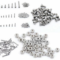 250pcs M2(2mm) A2 Stainless Steel Bolts With Hex Nuts Screws Assortment Kit New Fasteners