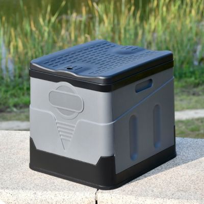 hot【DT】 Outdoor Toilet Car Capacity Reusable Trash Can for Tour Emergency Self-driving