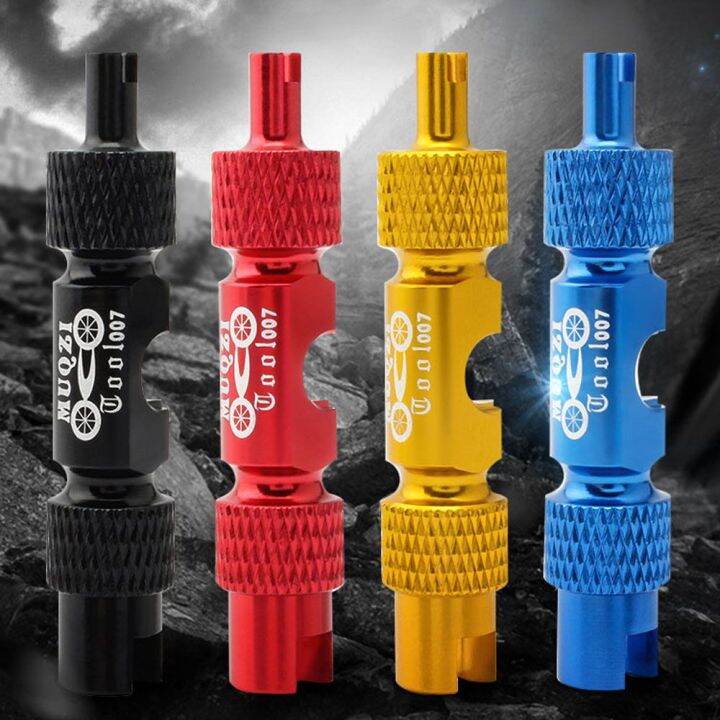 GHRDU American French Valve Aluminum Alloy Bicycle Nozzle Tool Repair
