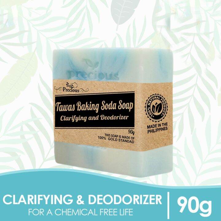 Organic Tawas and Baking Soda Soap for Natural Body Deodorant and Acne