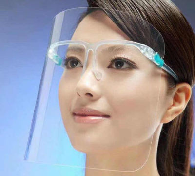 JS baby shop แว่นเฟสชิล เฟซชิลด์ Face shield (ส่งจากไทย) พลาสติกเกรดเอ ไม่แข็งไม่คม ประกอบง่าย สวมเหมือนแว่นตา น้ำหนักเบา ไม่เจ็บหน้า รุ่น：Z117