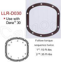 TENG MILE D030ปะเก็นฝาครอบที่แตกต่างกันยางเคลือบแกนเหล็กสำหรับ Dana 30เพลาสำหรับรถจี๊ปแรงเลอร์ TJ JK KJ Cherokee