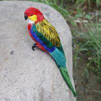 Hanging Feather Parrot Macaw Photography Props for Pathway Outdoor Ornaments