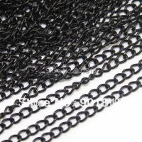 XINYAO 10meter/lot Metal Iron Black Necklace Chains Bulk 3x4mm Link Chains For Necklace Bracelet Jewelry Making F760