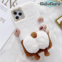 สำหรับ Samsung A11 A21 A21s A31 A51 A71 A10 A10s A20 A20s A30 A30s A50 A50s A70 A70s Furry Case,น่ารัก Corgi สุนัขหางกรณีกลับ,Super นุ่มตุ๊กตาของเล่น Plush Faux Fur ขนปุยป้องกัน