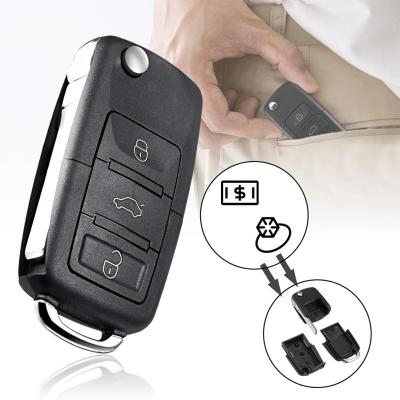 【CW】Waterproof Anti-theft Stash Car Key Shape Hollow Storage Container Case Safe Storage Key Container
