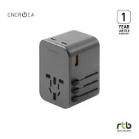 Energea หัวแปลงปลั๊กไฟสำหรับเดินทาง รุ่น TravelWorld Adapter GAN65 1A2C 65W