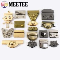 【CW】☁  2Pcs Metal Lock Handbag Twist Turn Buckle Closure Clasps Hardware Accessories