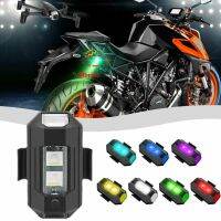 Motorcycle Flashing Taillight Bicycle Strobe With Type C Charging Cable Emergency Flash Signal Lamp For RC Aircraft