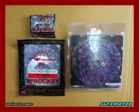 HONDA GROM125 MSX125 FRONT (13T) &amp; REAR (28T) SPROCKET &amp; CHAIN (420N) (120L) "VIOLET" SET #สเตอร์หน้า13ฟัน #สเตอร์หลัง28ฟัน #โซ่สีม่วง