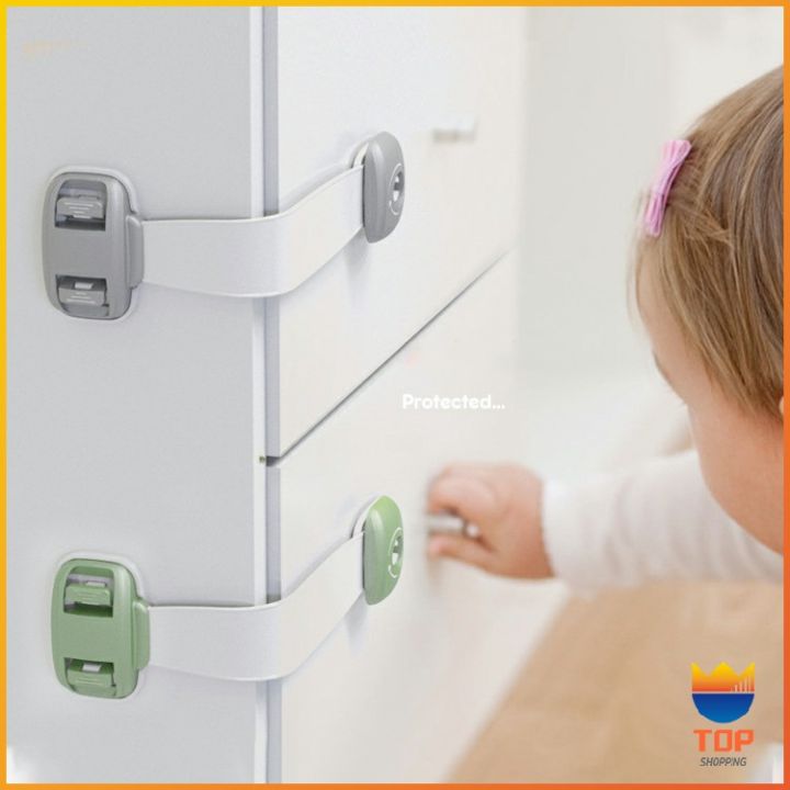 top-สายรัดตู้-ตัวล็อคลิ้นชัก-ที่ล็อคกันเด็กเปิดประตู-ราคา-ต่อ-1-ชิ้น-child-safety-lock