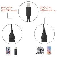 USB Splitter Cable, USB 2.0 A Male to Dual USB Female Jack Y Splitter Charger Cable