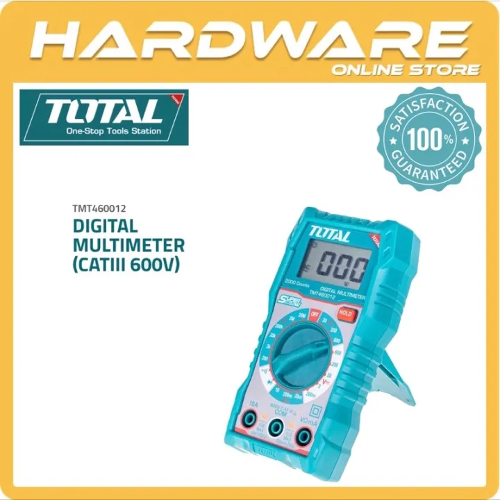 TOTAL Digital Multimeter TMT460012 Lazada