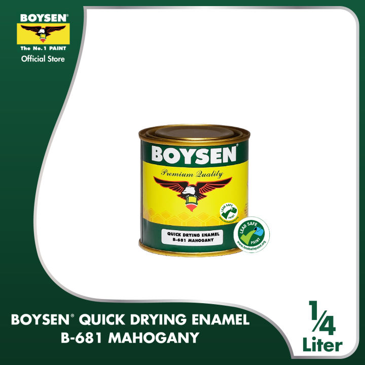 BOYSEN Quick Drying Enamel Mahogany B681-1/4L | Lazada PH