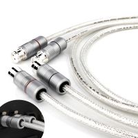 【DT】X451 Hifi XLR Plug Balanced Line Femal to Male Connector Interconnect Audio Cable 4N Pure Silver Core Wire Silver-Plated  hot