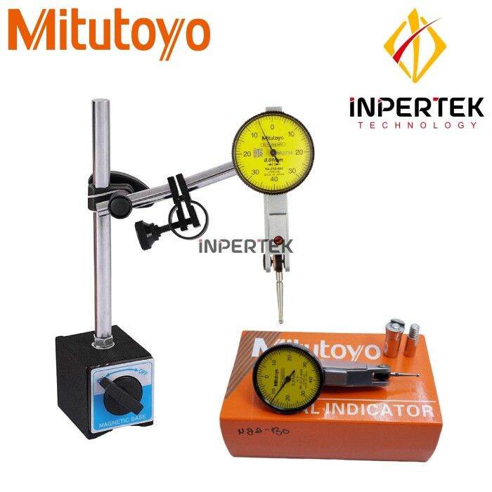 Dial Indicator Mitutoyo + Base Stand Gauge Test Indikator Set