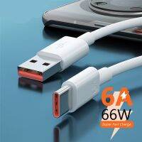 สายชาร์จสายชาร์จ USB เร็วพิเศษ66W 6A Type C สำหรับ Mate 40 50 11 10 Pro อุปกรณ์โทรศัพท์มือถือ