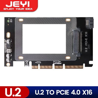 U.2สำหรับ PCIe 4.0อะแดปเตอร์ NVMe 2.5 &amp; FOVORE U.2 (SFF-8639) SSD X4 PCIe X8การ์ดขยาย X16-U.2 SSD ไดรฟ์ U.2 (PEX4SFF8639) อะแดปเตอร์ FJK3825