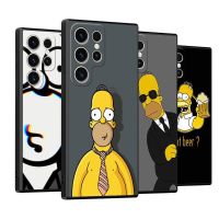 Homer Marge 1og-simpsons casing ponsel untuk Samsung Galaxy S23 Ultra S22 S21 FE S20 S10 S10E Note 20 10 Plus