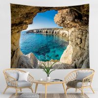 Beautiful Cave Print Wall Hippie Tapestry Polyester Fabric Home Decor Wall Rug Carpets Hanging Big Couch Blanket