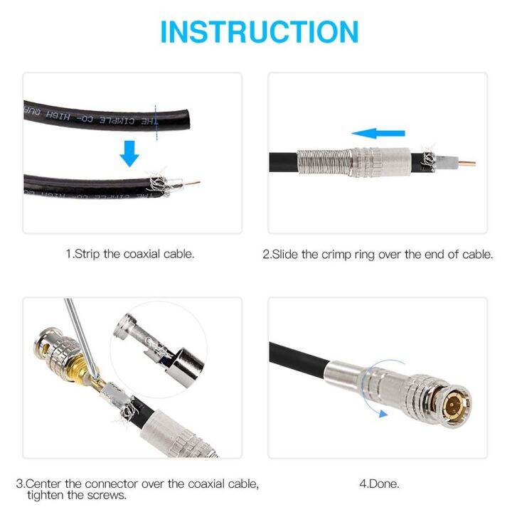 อะแดปเตอร์ตัวเชื่อม-bnc-นิรภัย-cctv-สำหรับ-jr-b25ระบบกล้องตัวผู้-odz5l