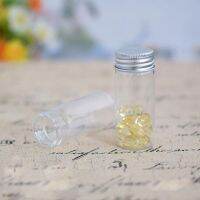 Mini Small Clear Tall Bottlesjars Glass Corks With Stoppers Q1P8 P0J0