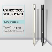 Chromebook Pen USI2.0 Stylus Pencil Rechargeable With Palm Rejection 4096 Pressure Sensitive for HP ASUS Lenovo Tablet Stylus Pens