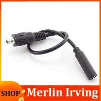 Merlin Irving Shop 20cm 3.5mm Stereo Female to Screw Female Headphone Extension Cable Aux Cable Audio Cable Power Line With Screw Nut