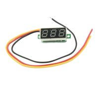 Mini Digital Voltmeter DC 0-100V LED Panel Voltage Meter 3-Digital With 3 Wires Red