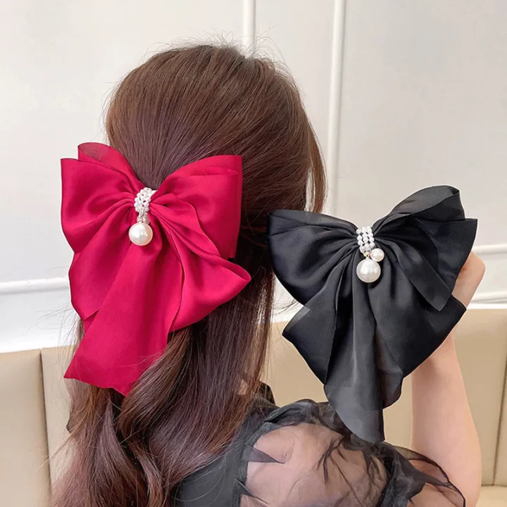 Ribbons Bow Hair Ribbon for Girls Ponytail Hair Tie Fashion Korean Hair  Accessories for Women | Lazada PH