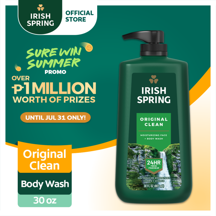 Irish Spring Original Clean Body Wash with Pump 30oz Lazada PH