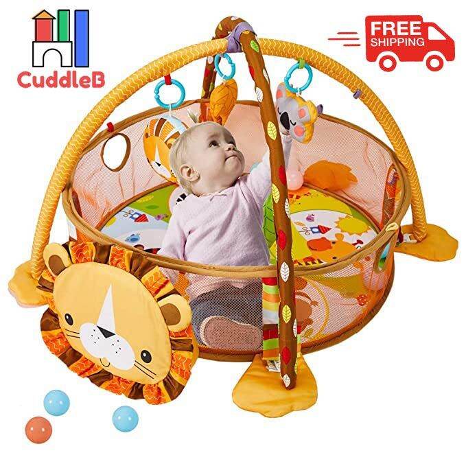 Baby PlayMat Baby Gym Activity Gym 3 in 1 Baby Activity With 4 Hanging