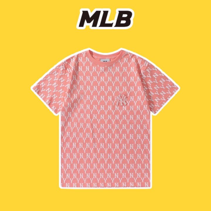 Mua Áo Phông MLB Monogram Allover Overfit Short Sleeve TShirt New York  Yankees Pink Màu Hồng Cam Size S  MLB  Mua tại Vua Hàng Hiệu h028412