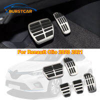 Xburstcar Car Pedal Cover Gas Brake Cluth Pedal Protection Covers for Renault Clio 2020 2021 AT MT Car Pedals Replacement Parts