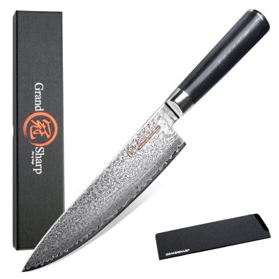 Damascus Knife 8 Inch Chef Knife Japanese Kitchen Knife Damascus VG10 67 Layer Stainless Steel Knives G10 Handle 🔥พร้อมส่ง🔥ส่งจากร้าน Malcolm Store กรุงเทพฯ