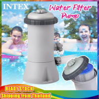 Intex 28604 ของแท้ 220V เครื่องกรองน้ำสระ เครื่องกรองน้ำระบบไส้กรอง ความเร็วในการฉีดน้ำ 3800 ลิตร/ชม[yymall]