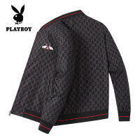 PLAYBOY แฟชั่นฤดูใบไม้ผลิและฤดูใบไม้ร่วงใหม่เยาวชนแนวโน้มสบาย ๆ ชายเสื้อเบสบอลปักคอ