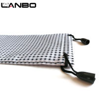 LANBO 100 pcs Glasses Case Soft Waterproof White Black Plaid Cloth Wholesale Sunglasses Bag Eyeglasses Pouch Case Quality S19