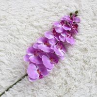 【LZ】✕  Plantas decorativas da orquídea da flor artificial Phalaenopsis agradável-olhando realístico falsificado decoração Home