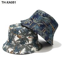 banana tree printing fisherman hat men and women spring summer double-sided wearing basin travel sun