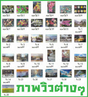 โปสเตอร์ ภาพ วิว ดอกไม้ (31แบบ) รูป วาด ภาพ วาด วิว ภูเขา ทะเล น้ำตก โปสเตอร์ ติดผนัง สวยๆ poster  ขนาดM ซื้อ1แถม1 (แผ่นแถมแจ้งในแชทครับ)