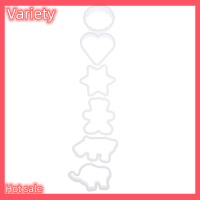 Variety ✨Hot Sale✨ 6pcs Cookie cutters การ์ตูนสัตว์รูปร่าง DIY บิสกิตแม่พิมพ์ทำด้วยมือ