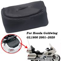 ❄อุปกรณ์เสริมรถจักรยานยนต์สำหรับฮอนด้า Goldwing GL1800ปีกสีทอง GL 1800 2001-2010กระเป๋าใส่ของผ้ายางปูท้ายรถ