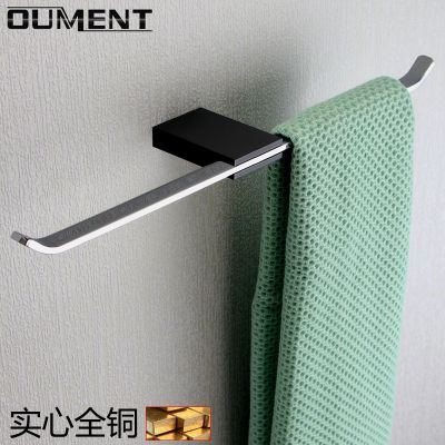 [COD] Wholesale copper towel minimalist perforated bathroom bath hanging rod 304 stainless steel