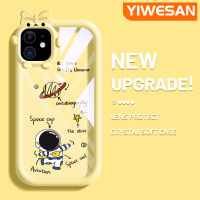 YIWESAN เคสสำหรับ iPhone 11 11 Pro 11 Pro Max,เคสโทรศัพท์ซิลิโคนนิ่มนิ่มน้อยน่ารักลายการ์ตูนกรอบสีสันสดใสโปร่งใสเคสกันกระแทกนิ่มเคสโทรศัพท์กันตก