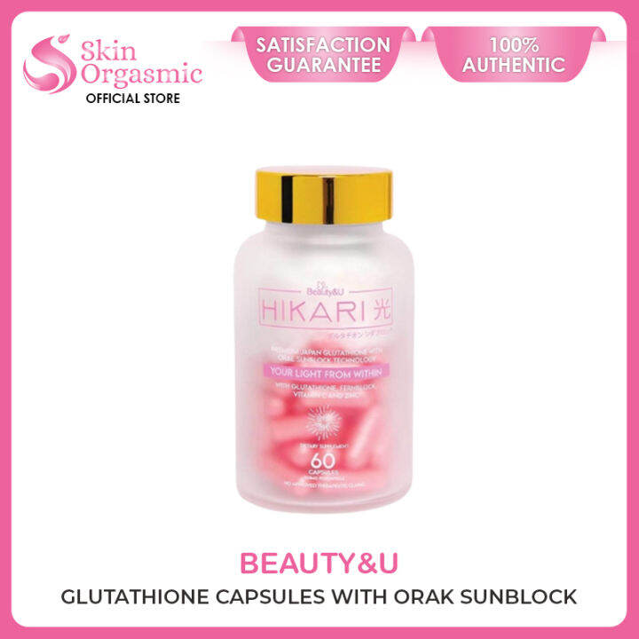 Beauty & U Hikari Japan Glutathione Capsule With Oral Sunblock 