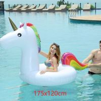 Giant Inflatable Unicorn Pool Float Swim Ring Floating Swim Float Gonflable Piscina Boias 90cm 120cm Child&amp;Adult Water Toys